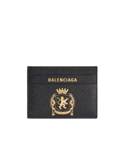 Balenciaga Men's Passport Card Holder In Black