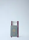 Balenciaga Men Passport Long Wallet In Gray