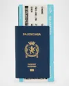 Balenciaga Long Wallet Passport In 4734 Passport Blue