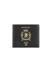 Balenciaga Men's Passport Square Folded Wallet In Black In Black