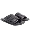 Balenciaga Men's Patent Leather Croc Embossed Slide Sandal (authentic Pre-  Loved) In Black