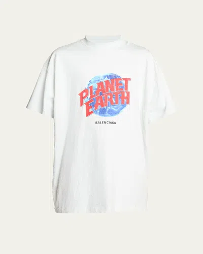 Balenciaga Item O-neck Short-sleeved T-shirt In White