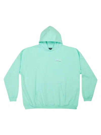 Balenciaga Men's Political Campaign Hoodie Large Fit In Mint