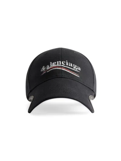 BALENCIAGA MEN'S POLITICAL STENCIL CAP