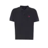 Balenciaga Cotton Piquet Polo Shirt With Lion Embroidery In Black
