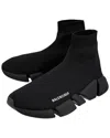 Balenciaga Men's Polyester Speed 2.0 Sneaker (authentic Pre-loved) In Black