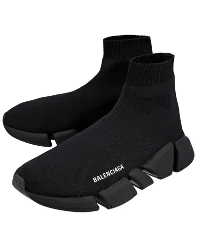 Balenciaga Men's Polyester Speed 2.0 Sneaker (authentic Pre-loved) In Black