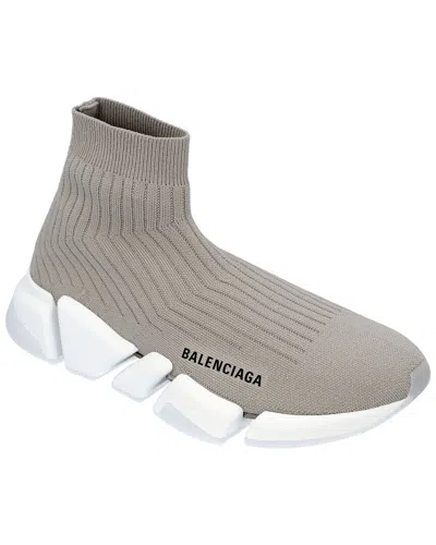 Balenciaga Men's Polyester Speed 2.0 Sneaker (authentic Pre-loved) In Gray