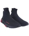 Balenciaga Men's Polyester Speed Clear Sole Sneaker (authentic Pre-loved) In Blue