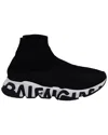 Balenciaga Speed Logo-print Stretch-knit High-top Sneakers
