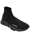 Balenciaga Men's Polyester Speed Sneaker (authentic Pre-loved) In Black