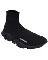 Balenciaga Men's Polyester Speed Sneaker (authentic Pre-loved) In Black