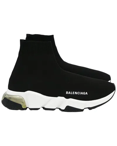 Pre-owned Balenciaga Men's Polyester Speed Sneaker (authentic Pre-loved) In Black