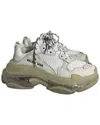 Balenciaga Triple S Sneakers In White Polyester
