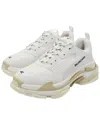 Balenciaga Men's Polyester Triple S Sneaker (authentic Pre-loved) In White