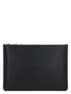 Balenciaga Men's Premium Leather Accessory Item In Black