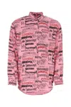 Balenciaga Printed Viscose Oversize Shirt In Multicolor