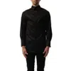 Balenciaga Men's Pulled Long Sleeve Shirt In Black