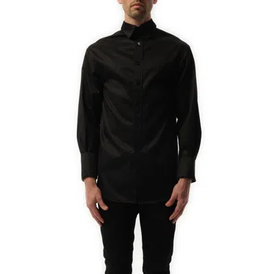 Balenciaga Men's Pulled Long Sleeve Shirt In Black