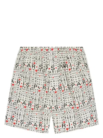 BALENCIAGA MEN'S PYJAMA SHORTS