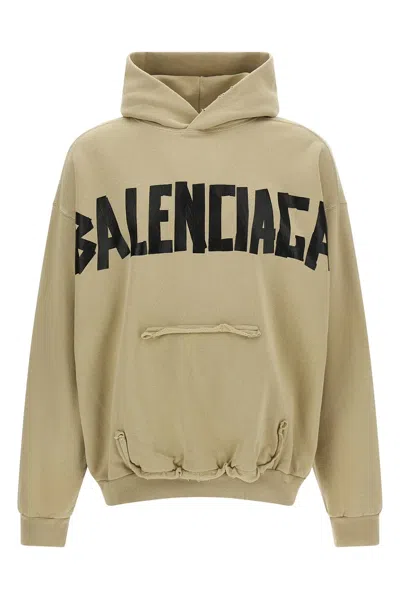 BALENCIAGA BALENCIAGA MEN 'RIPPED POCKET TAPE TYPE' HOODIE