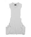 Balenciaga Men's Ripped Tank Top In Light Heather Grey In Gray