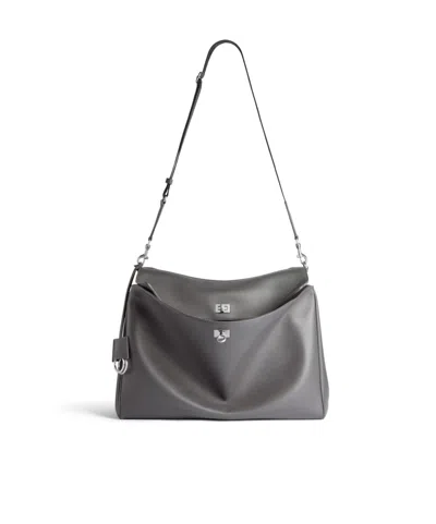 Balenciaga Men's Rodeo Messenger Bag Medium In Grey In Gray
