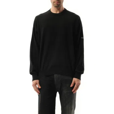 BALENCIAGA MEN'S RUBBER PATCH KNIT SWEATER