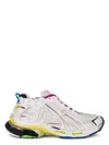 Balenciaga Men White Gradient Runner Sneakers In Whitemltc