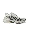 Balenciaga Multicolor Runner Sneakers In White/black