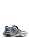 Balenciaga Multicolor Mesh And Rubber Runner Sneakers In Gryblorng