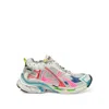 Balenciaga Men's Runner Metallic Sneakers In Multicolor