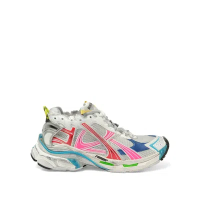 Balenciaga Men's Runner Metallic Sneakers In Multicolor