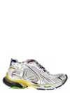 Balenciaga Men White Gradient Runner Sneakers In White