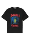 Balenciaga Cotton Salon De Couture Gothic T-shirt In Black