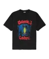 Balenciaga Cotton Salon De Couture Gothic T-shirt In Black