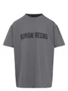 Balenciaga Graphic Text Grey T-shirt With Relaxed Fit In Grey