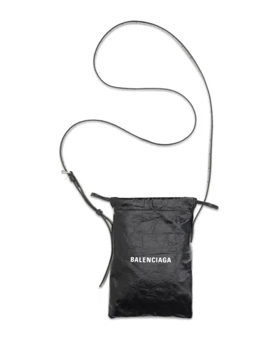 Balenciaga Men's Shopper Phone Holder In Multi