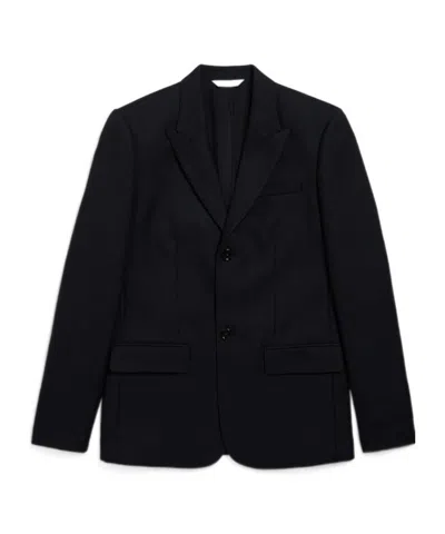 Balenciaga Single-breasted Blazer In Black