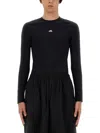 Balenciaga Slim Fit Logo T-shirt In Black