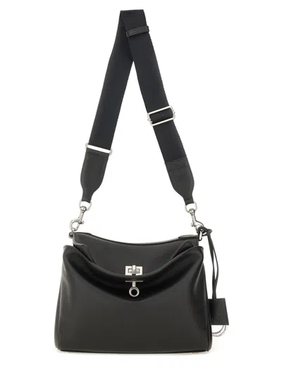Balenciaga Rodeo Messenger Leather Crossbody Bag In Black