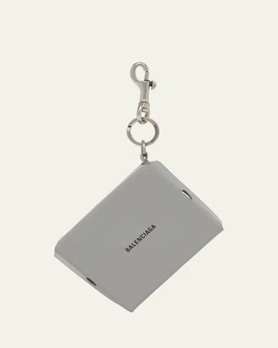 Balenciaga Men's Sneaker Box Keyring Bag Charm In Transparent