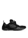 Balenciaga Black Canvas And Corduroy Monday Ultra Sneakers In Multi
