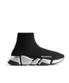 Balenciaga Technical 3d Recycled Knit Speed 2.0 Sneakers In Black