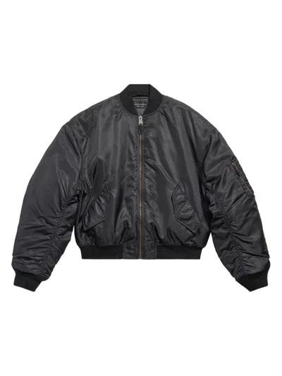 Balenciaga Men's Standard Bomber Jacket In Black