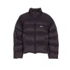 Balenciaga High Neck Puffer Down Jacket With Pockets In Brown
