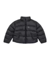 Balenciaga Nylon Down Jacket In Black