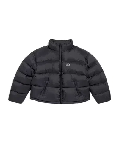 Balenciaga Nylon Down Jacket In Black