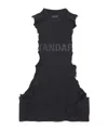 Balenciaga Men's Standard Ripped Tank Top In Black Faded In Black
