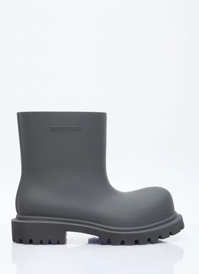 Balenciaga Men Steroid Boots In Gray